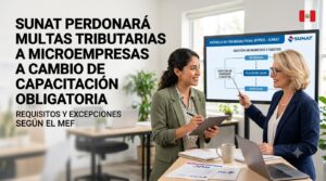 SUNAT perdonará multas tributarias a microempresas a cambio de capacitación obligatoria: Requisitos y excepciones según el MEF